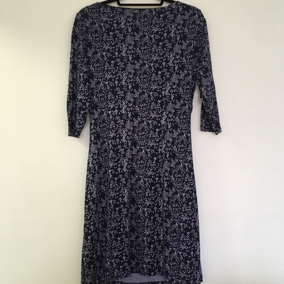 LOFT Black and White Patterned Dress - Picture 2 of 7